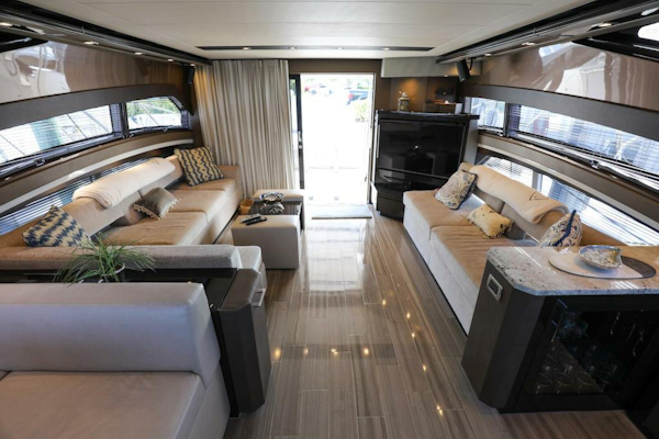 Marquis-660 Sport Yacht 2016 -Stuart-Luxurious interior of a 2016 Marquis 660 Sport Yacht with elegant seating and modern decor.-4947616