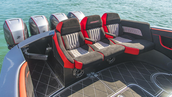 Concept Boats-Open Deck 2021-Lucky 13 Dania Beach-Florida-United States-Triple Helm Seats Port View-4950805