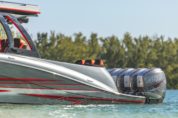 Concept Boats-Open Deck 2021-Lucky 13 Dania Beach-Florida-United States-Bow Waterline Detail-4950818