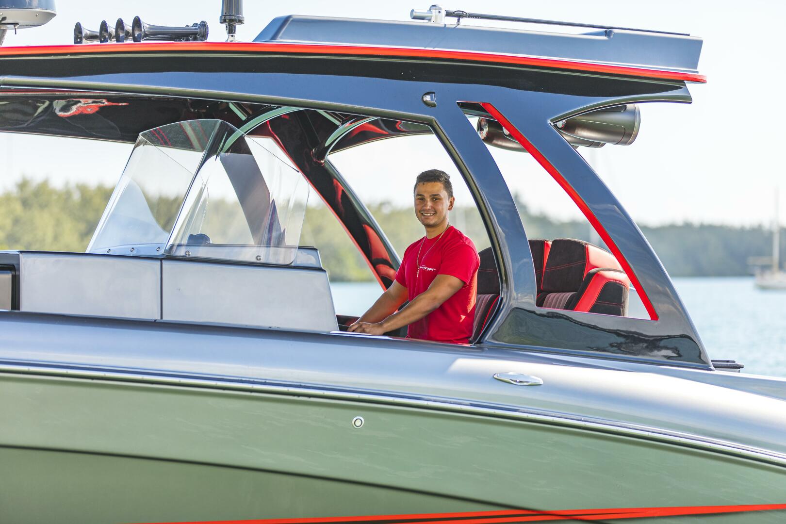 Concept Boats-Open Deck 2021-Lucky 13 Dania Beach-Florida-United States-Helm Station with Captain-4950811 | Thumbnail