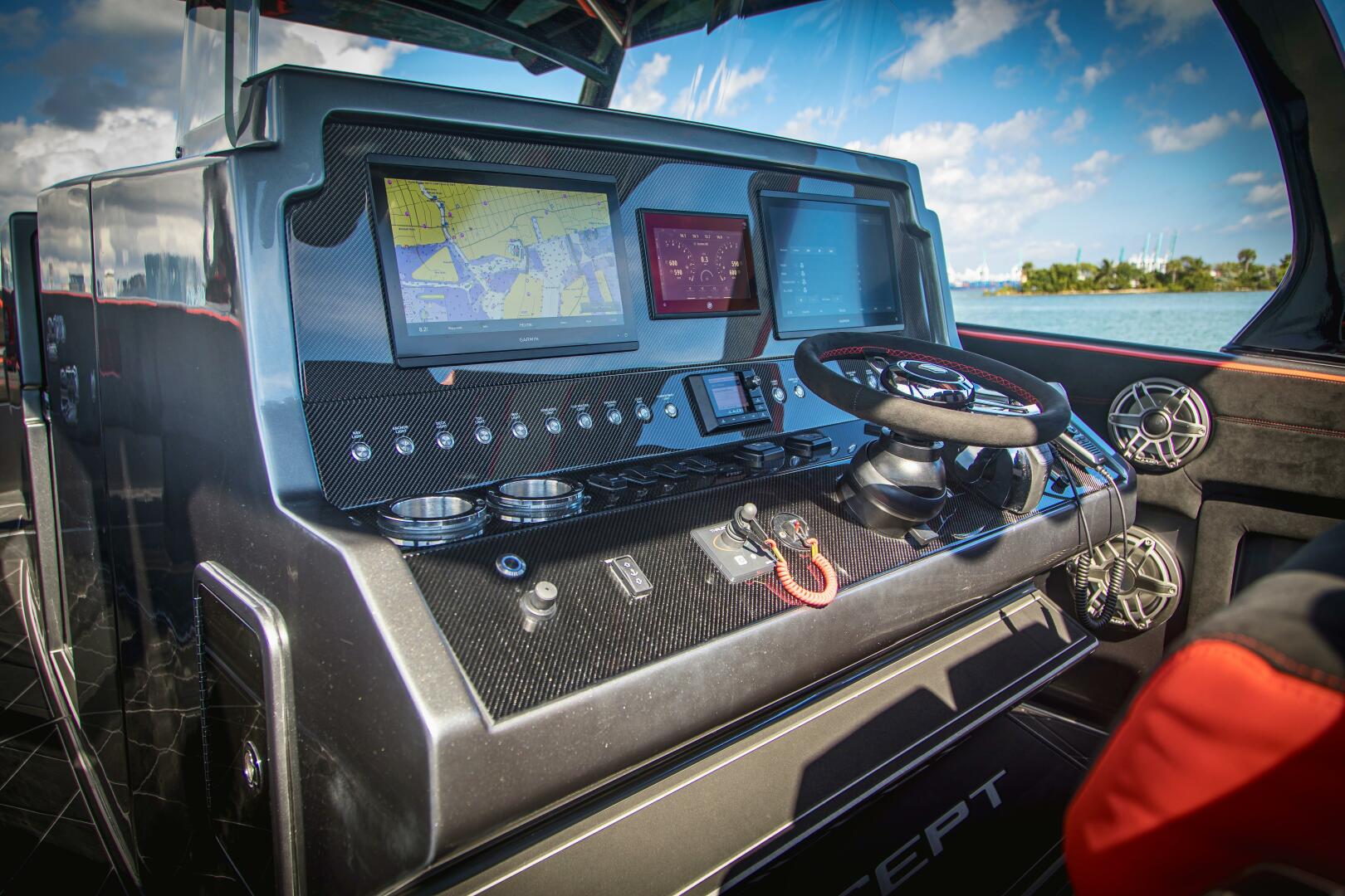 Concept Boats-Open Deck 2021-Lucky 13 Dania Beach-Florida-United States-Helm Dashboard Electronics-4950804 | Thumbnail