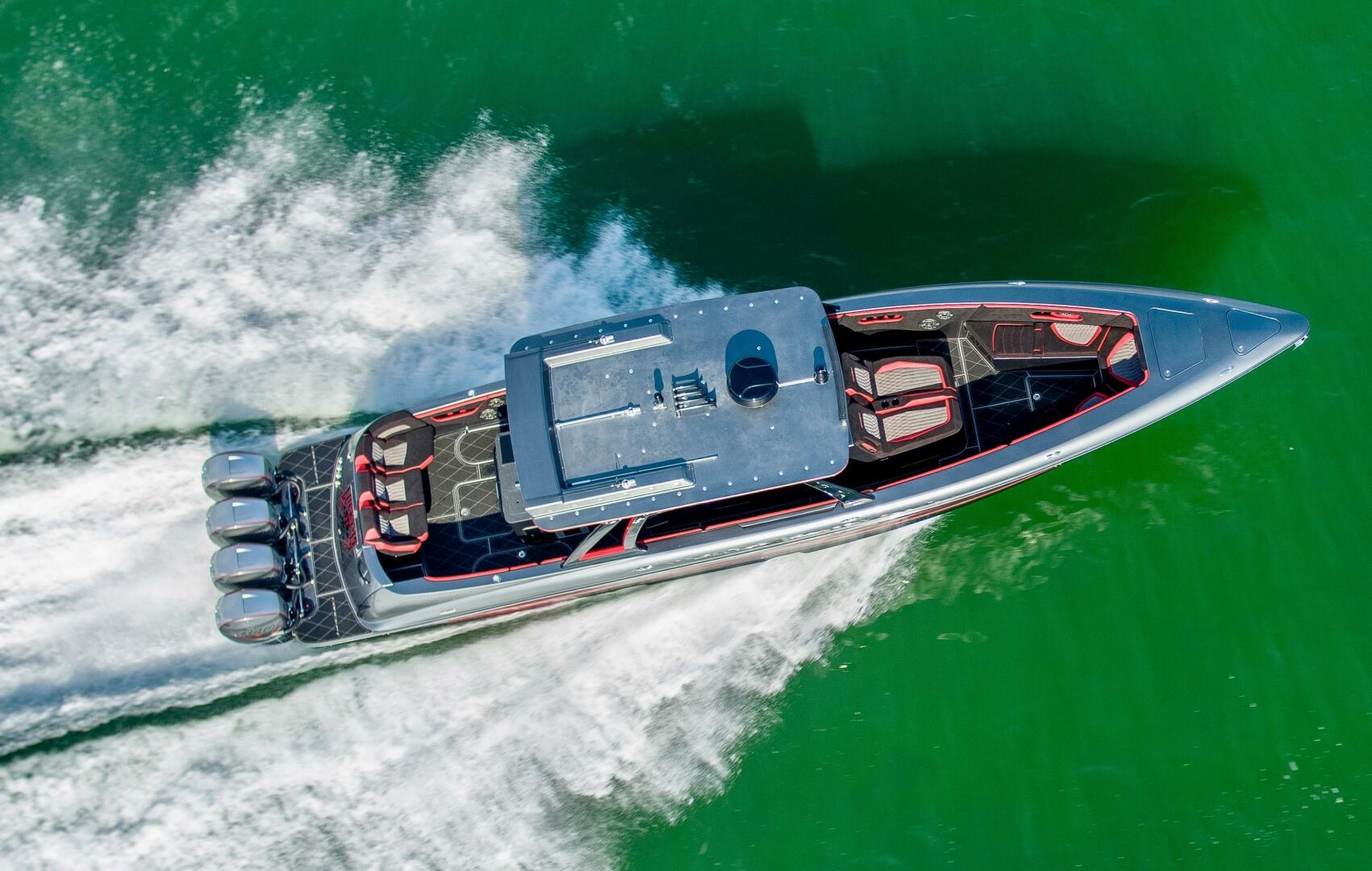 Concept Boats-Open Deck 2021-Lucky 13 Dania Beach-Florida-United States-Aerial Port Side Profile-4950870 | Thumbnail