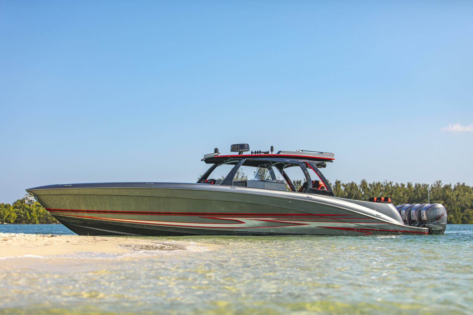 Concept Boats-Open Deck 2021-Lucky 13 Dania Beach-Florida-United States-Port Side Profile Running-4950825 | Thumbnail