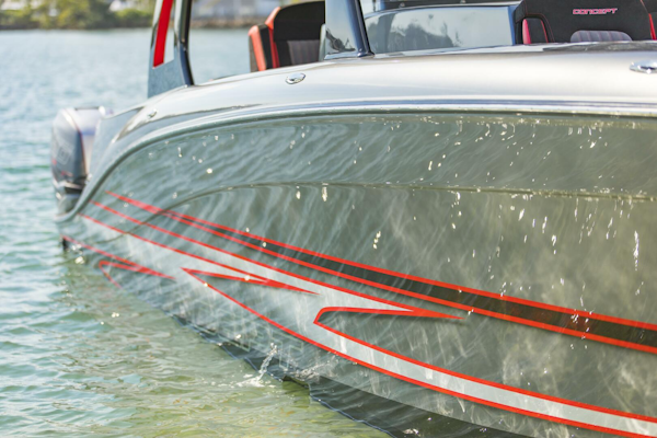 Concept Boats-Open Deck 2021-Lucky 13 Dania Beach-Florida-United States-Bow Hull Detail and Graphics-4950761