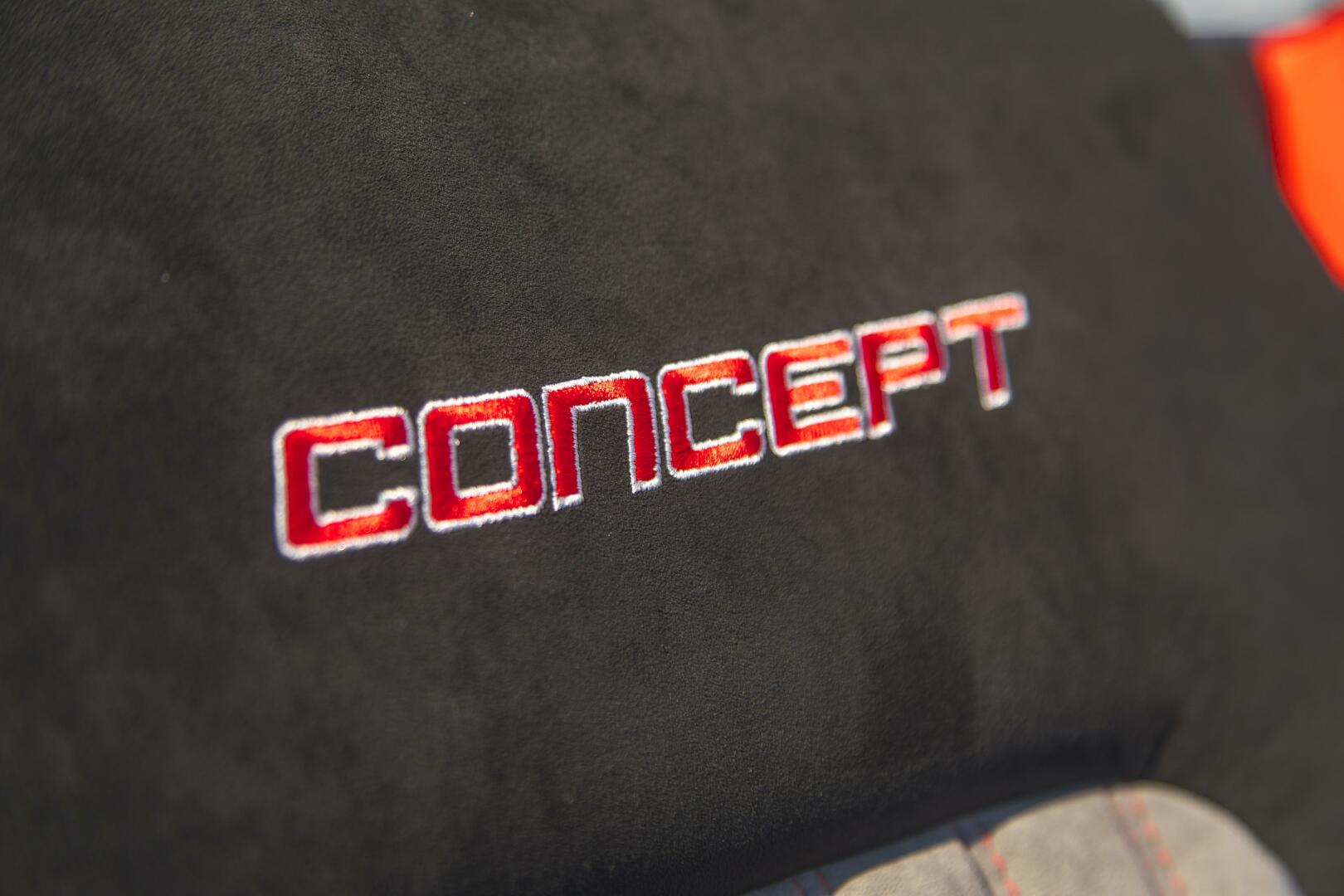 Concept Boats-Open Deck 2021-Lucky 13 Dania Beach-Florida-United States-Concept Suede Logo Detail-4950776 | Thumbnail