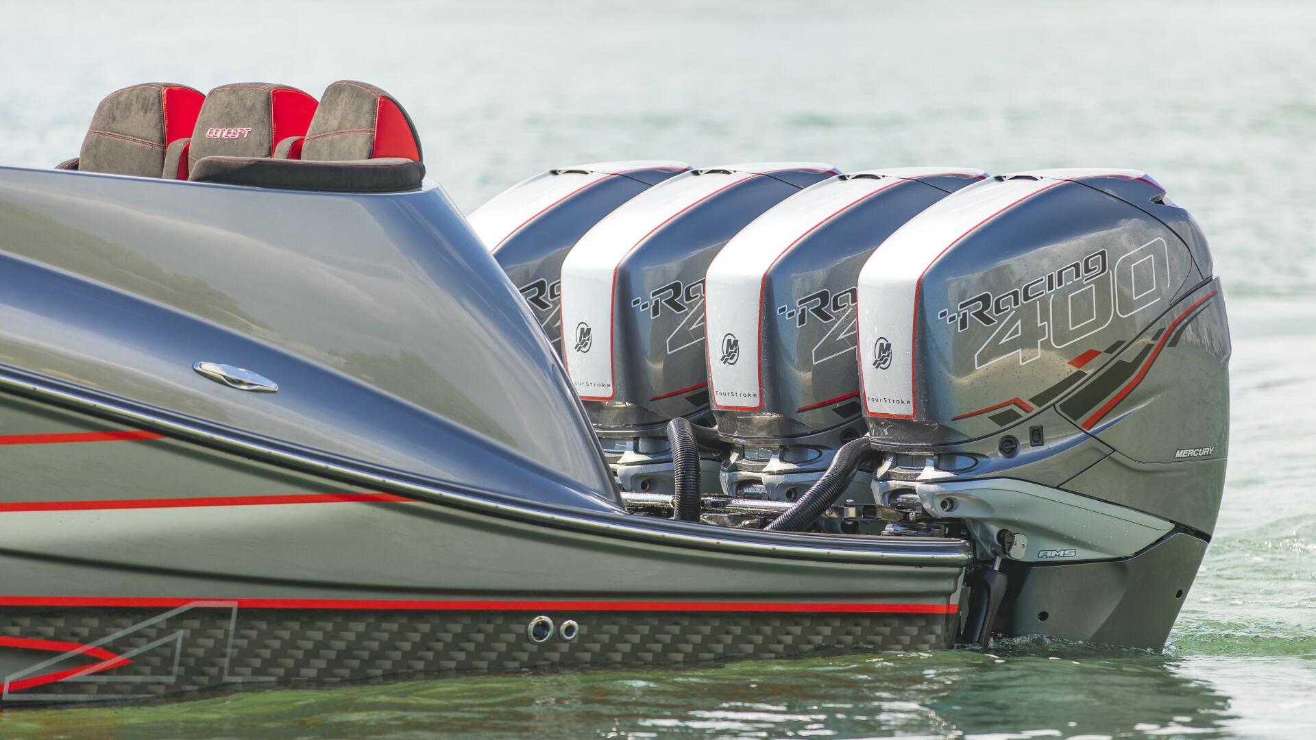 Concept Boats-Open Deck 2021-Lucky 13 Dania Beach-Florida-United States-Stern Quarter at Sandbar-4950829 | Thumbnail