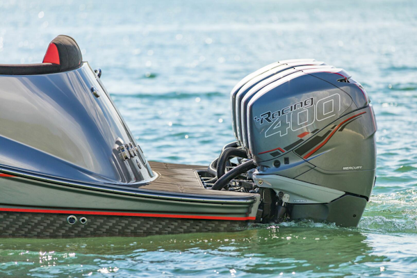 Concept Boats-Open Deck 2021-Lucky 13 Dania Beach-Florida-United States-Bow Anchor Hardware Close-Up-4950828