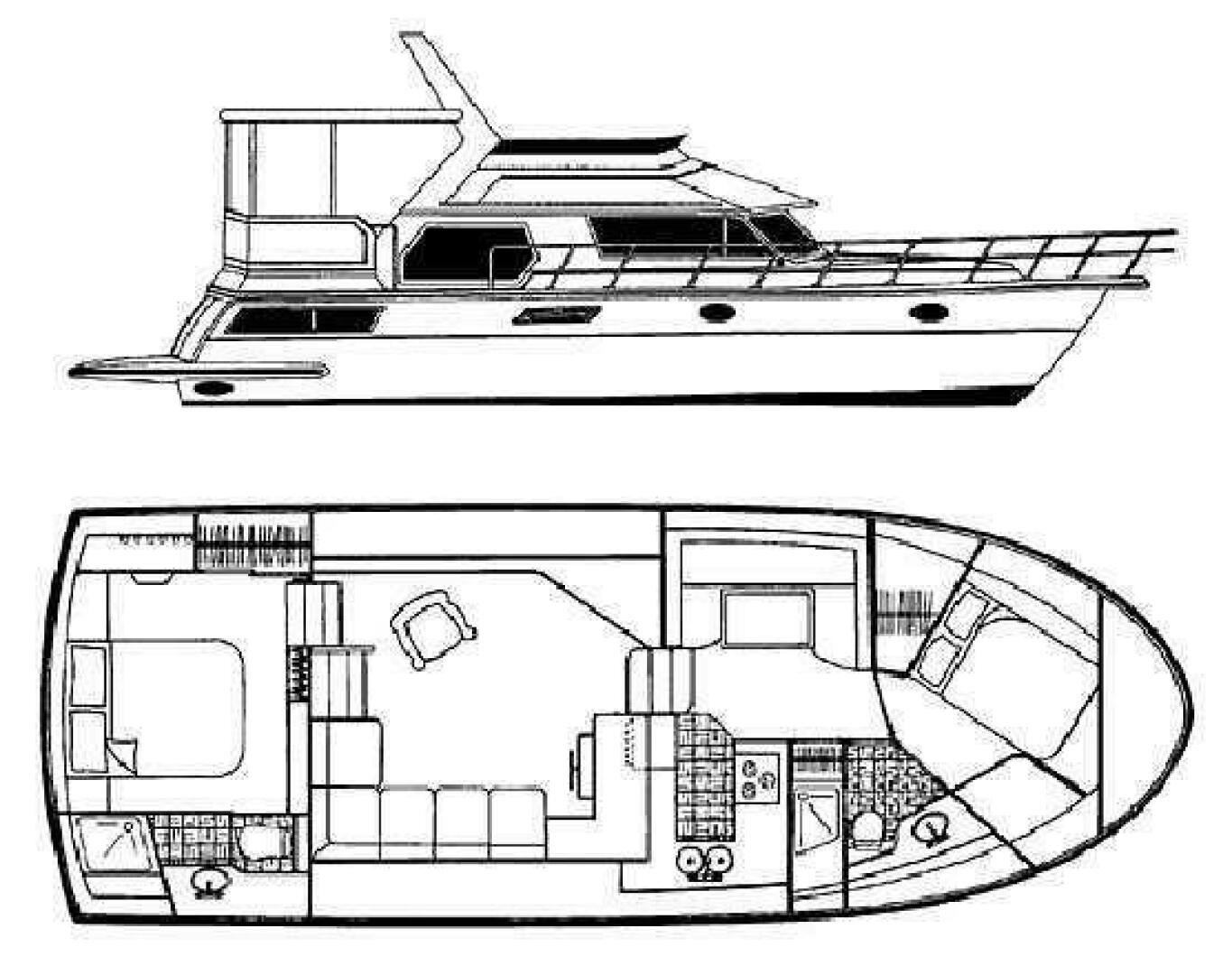 Carver-445 Aft Cabin Motor Yacht 1998 -Eastlake-Ohio-United States-5002138