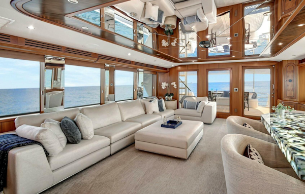Hatteras 2005-DANIELLE West Palm Beach -Florida-United States-005 Main Deck Salo 01-5019798