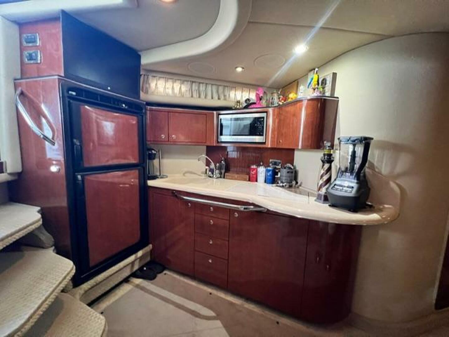 Sea Ray-380 Sundancer 2003 -Stuart-Luxurious kitchen interior of 2003 Sea Ray 380 Sundancer yacht with modern appliances.-5185258 | Thumbnail