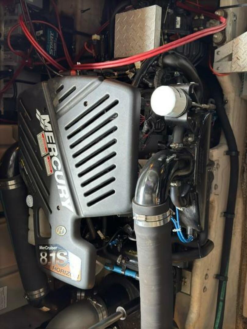 Sea Ray-380 Sundancer 2003 -Stuart-Engine compartment of a 2003 Sea Ray 380 Sundancer with Mercury components.-5185267 | Thumbnail