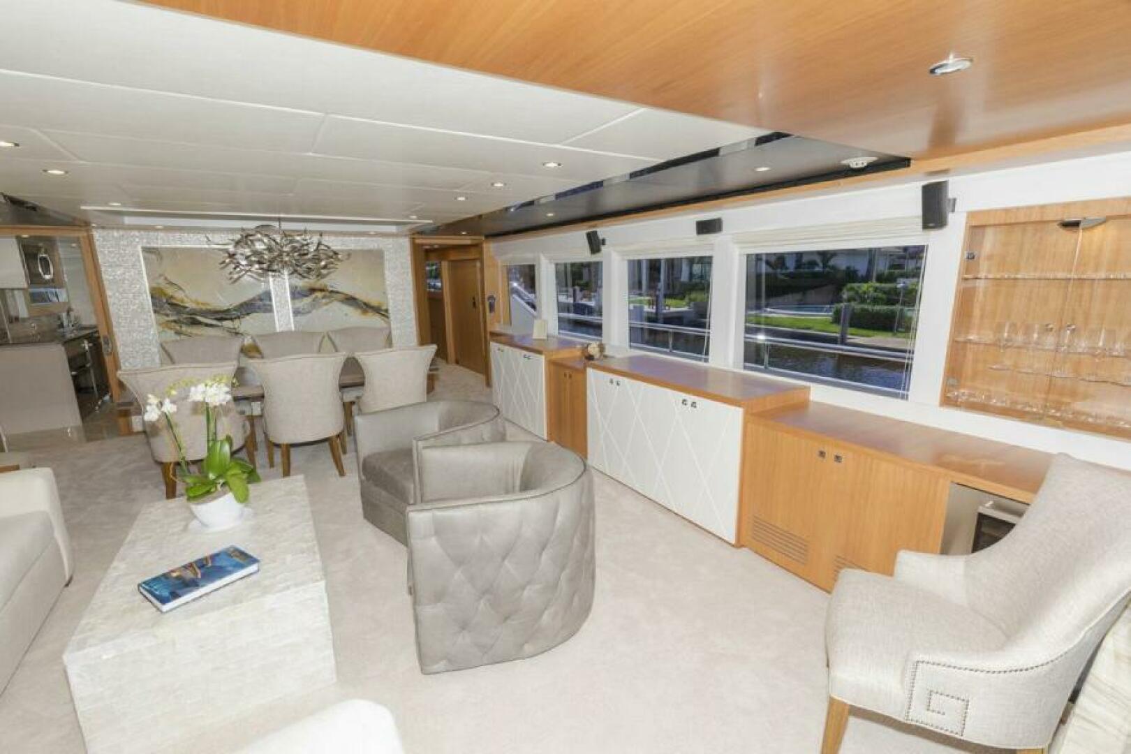 Johnson-Flybridge w/Hydraulic Platform 2027-JOHNSON 93 OPEN FB Kaohsiung-Taiwan-Salon Starboard Side-5032647 | Thumbnail