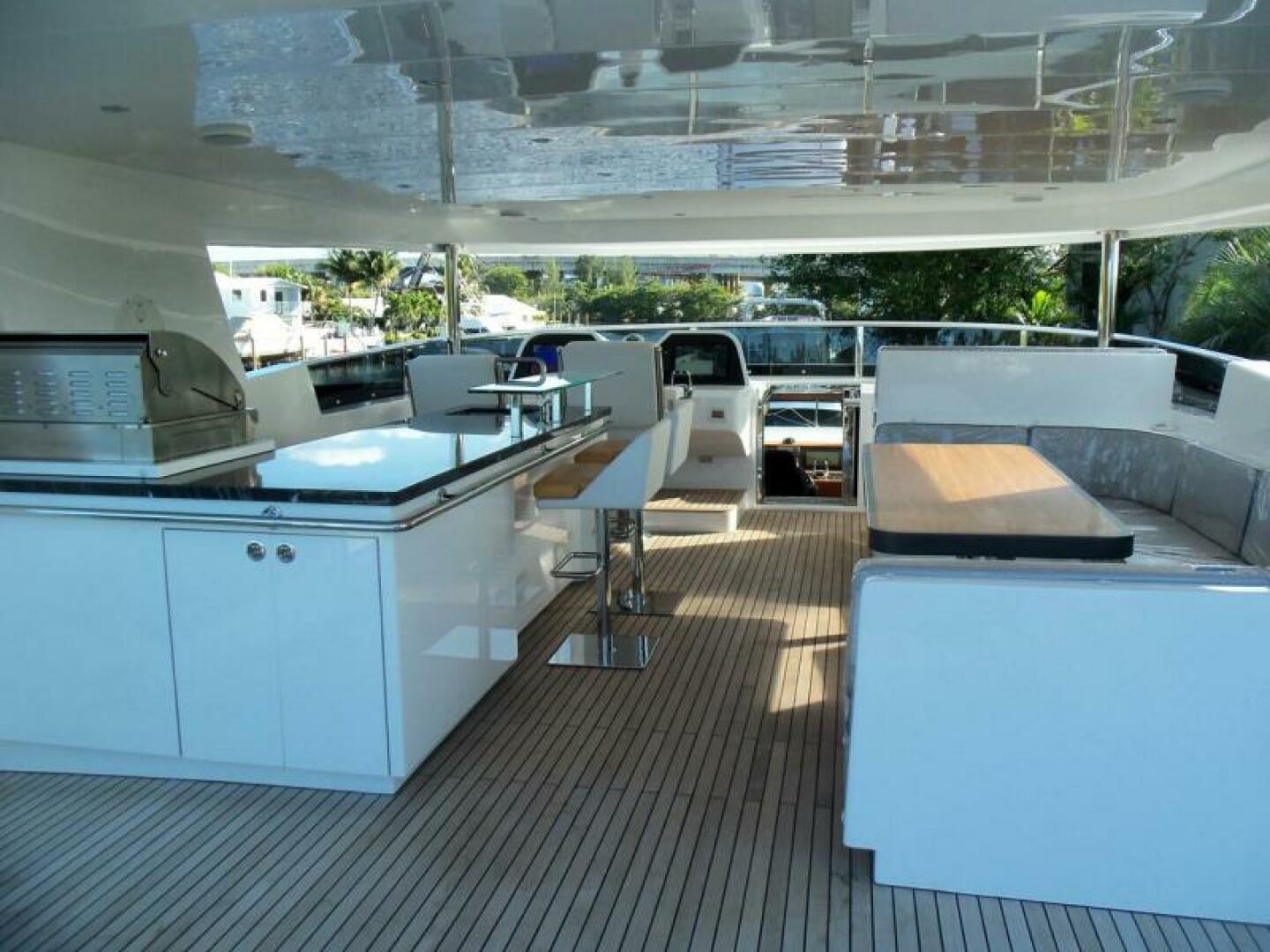 Johnson-Flybridge w/Hydraulic Platform 2027-JOHNSON 93 OPEN FB Kaohsiung-Taiwan-Bridge Looking Forward-5032685 | Thumbnail