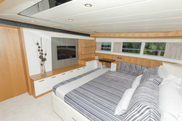 Johnson-Flybridge w/Hydraulic Platform 2027-JOHNSON 93 OPEN FB Kaohsiung-Taiwan-Master Looking Aft-5032661