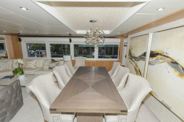 Johnson-Flybridge w/Hydraulic Platform 2027-JOHNSON 93 OPEN FB Kaohsiung-Taiwan-Salon Dining Table-5032654