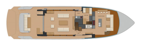 Johnson-FLYBRIDGE w/ON-DECK MASTER 2027-Johnson 92 Flybridge Kaohsiung-Taiwan-Main deck country kitchen-5032818