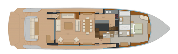 Johnson-FLYBRIDGE w/ON-DECK MASTER 2027-Johnson 92 Flybridge Kaohsiung-Taiwan-Main deck owners cabin layout-5032816