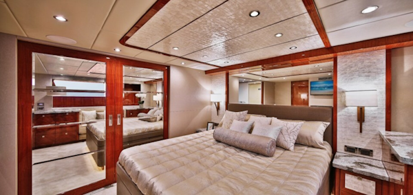 Johnson-Flybridge w/Hydraulic Platform 2027-JOHNSON 80 FLYBRIDGE Kaohsiung-Taiwan-Master head doors closed-5033167