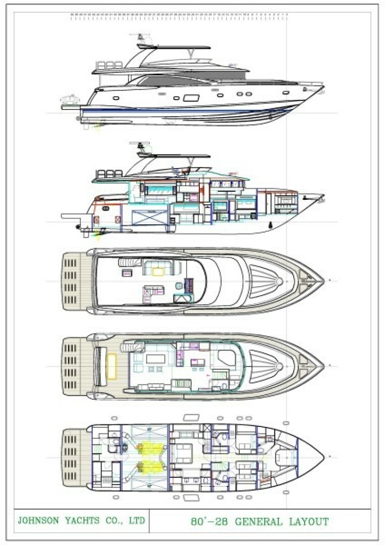 Johnson-Flybridge w/Hydraulic Platform 2027-JOHNSON 80 FLYBRIDGE Kaohsiung-Taiwan-GA-5033155 | Thumbnail
