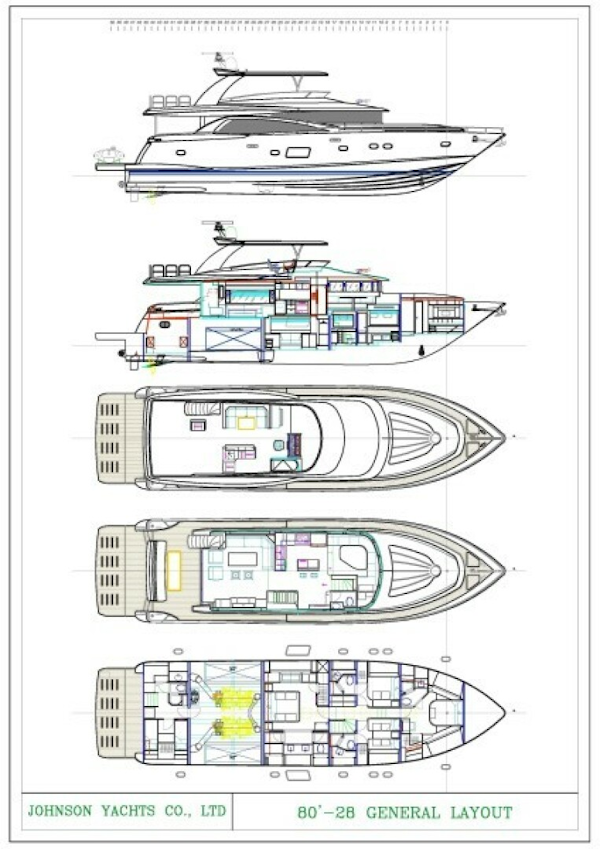 Johnson-Flybridge w/Hydraulic Platform 2027-JOHNSON 80 FLYBRIDGE Kaohsiung-Taiwan-GA-5033155