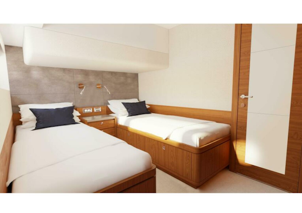 Johnson-Skylounge Motor Yacht 2027-JOHNSON 70 SKYLOUNGE NEW BUILD Kaohsiung-Taiwan-Starboard Twin Cabin-5033528