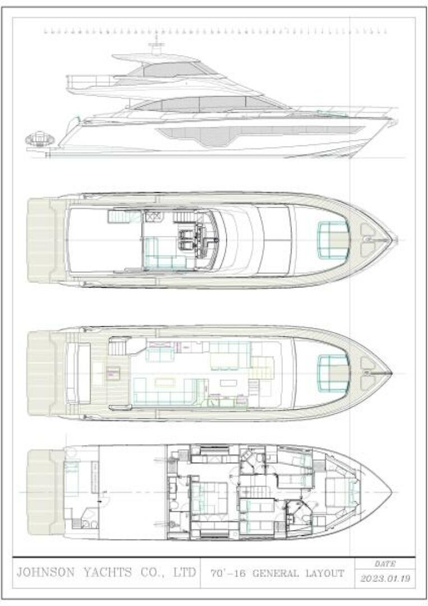 Johnson-Skylounge Motor Yacht 2027-JOHNSON 70 SKYLOUNGE NEW BUILD Kaohsiung-Taiwan-5033536