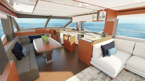 Johnson-Flybridge Motor Yacht 2026-JOHNSON 70 FLYBRIDGE Kaohsiung-Taiwan-Galley Area   JOHNSON 70-5033600