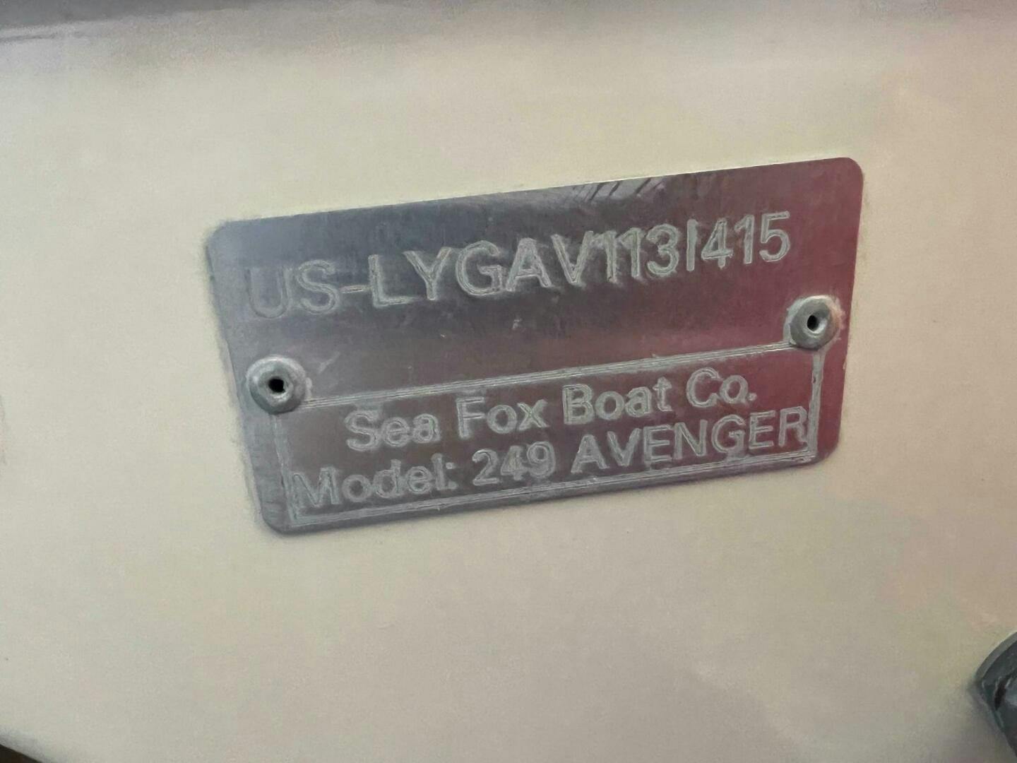Sea Fox-249 Avenger 2015 -Kingston-Massachusetts-United States-5104345