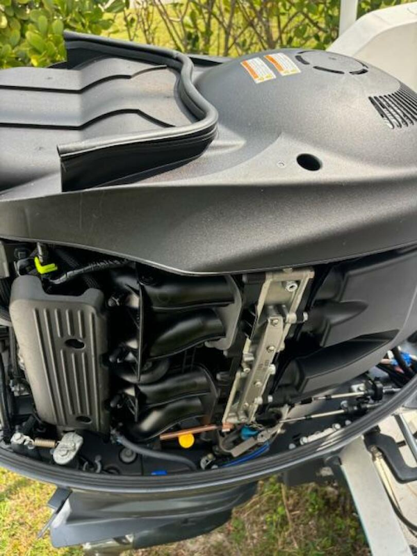 Release-208 RX 2016 -Stuart-Close-up of a 2016 Release 208 RX boat engine, showcasing intricate mechanical components.-5114935