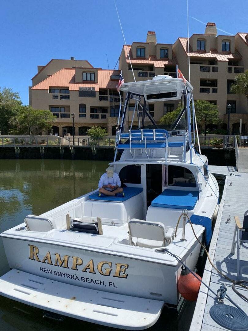 Bertram-Flybridge Cruiser 1976-RAMPAGE New Smyrna Beach-Florida-United States-Dockside-5271027