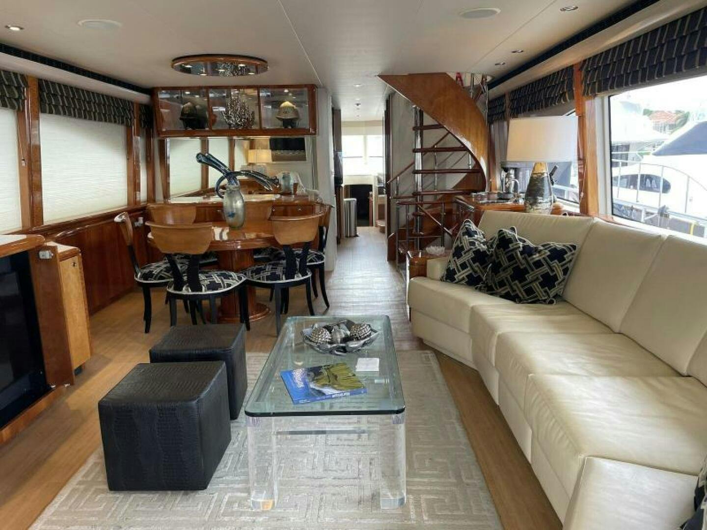 Cheoy Lee-Sport Motor Yacht 2002-FANCIER NANCI San Diego-California-United States-Salon Looking Forward   -5259079