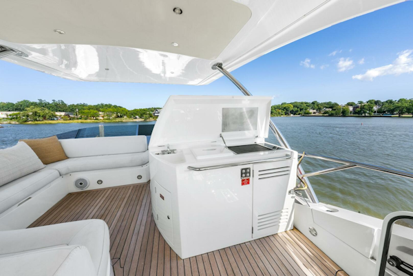 Sunseeker-Manhattan 65 2016 -Stuart-Luxurious 2016 Sunseeker Manhattan 65 yacht deck with seating and water view.-5314559