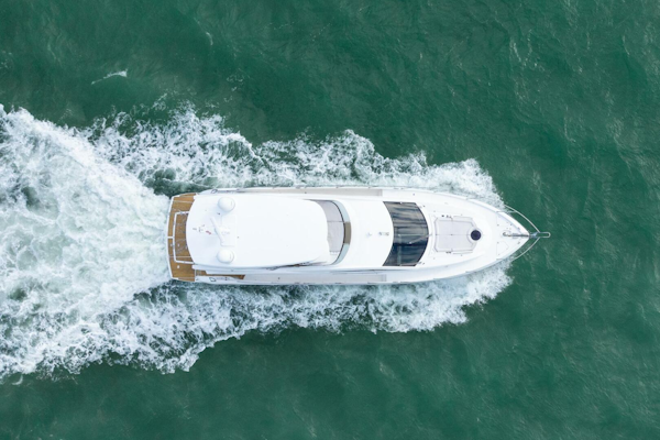 Sunseeker-Manhattan 65 2016 -Stuart-Aerial view of 2016 Sunseeker Manhattan 65 yacht cruising on the ocean.-5314527