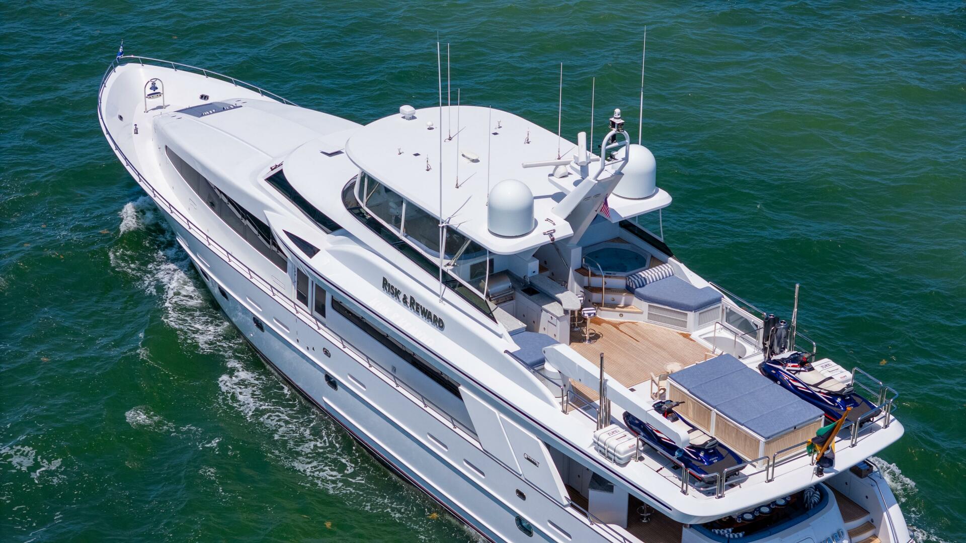 Crescent-Raised Pilothouse 2004-RISK AND REWARD West Palm Beach-Florida-United States-Aerial -5316120 | Thumbnail