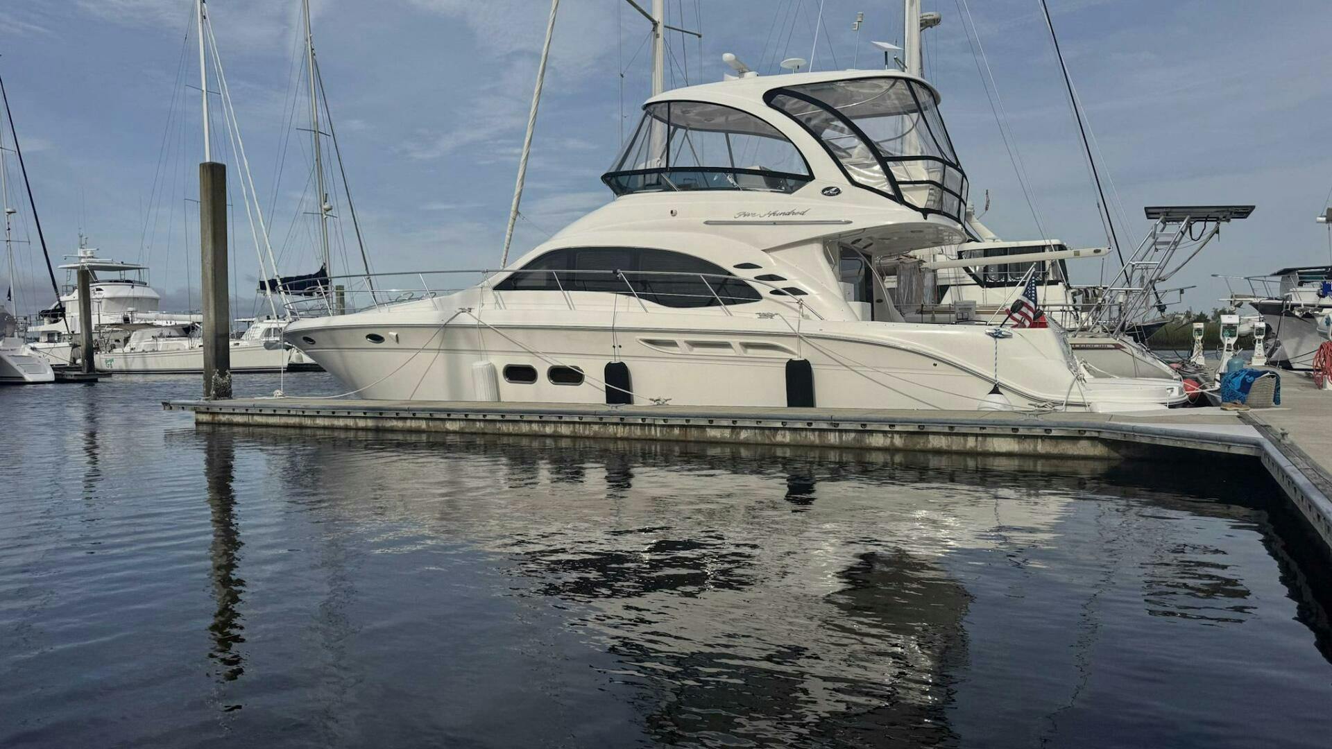 Sea Ray-500 Sedan Bridge 2005-Sea Boss Brunswick-Georgia-United States-2005 Sea Ray 500 Exterior Port-5335812