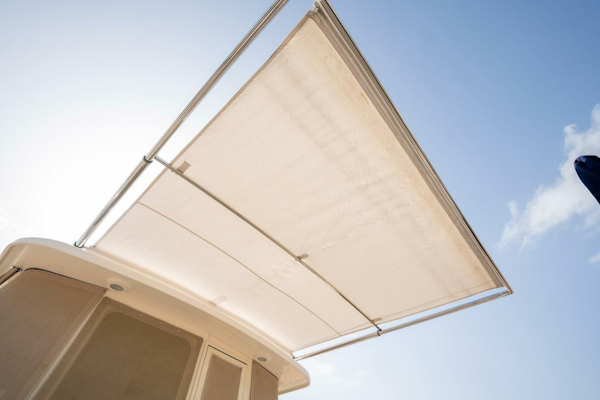 Sabre-42 Express 2006-Moondance Stuart-Florida-United States-52b  Sunshade Open Underside-5408144