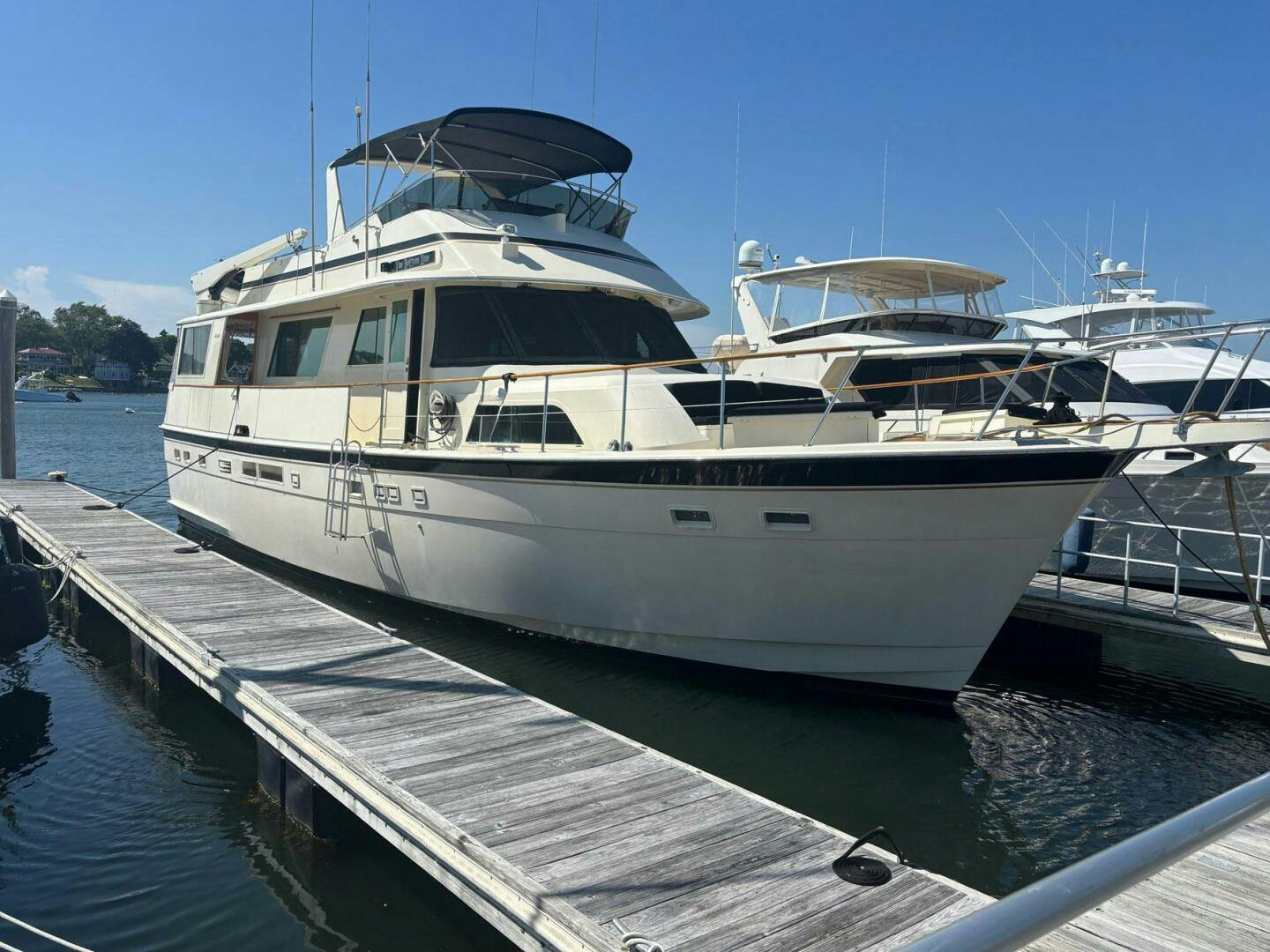 Hatteras-Flybridge 1987-The Bottom Line Wickford-Rhode Island-United States-5418819