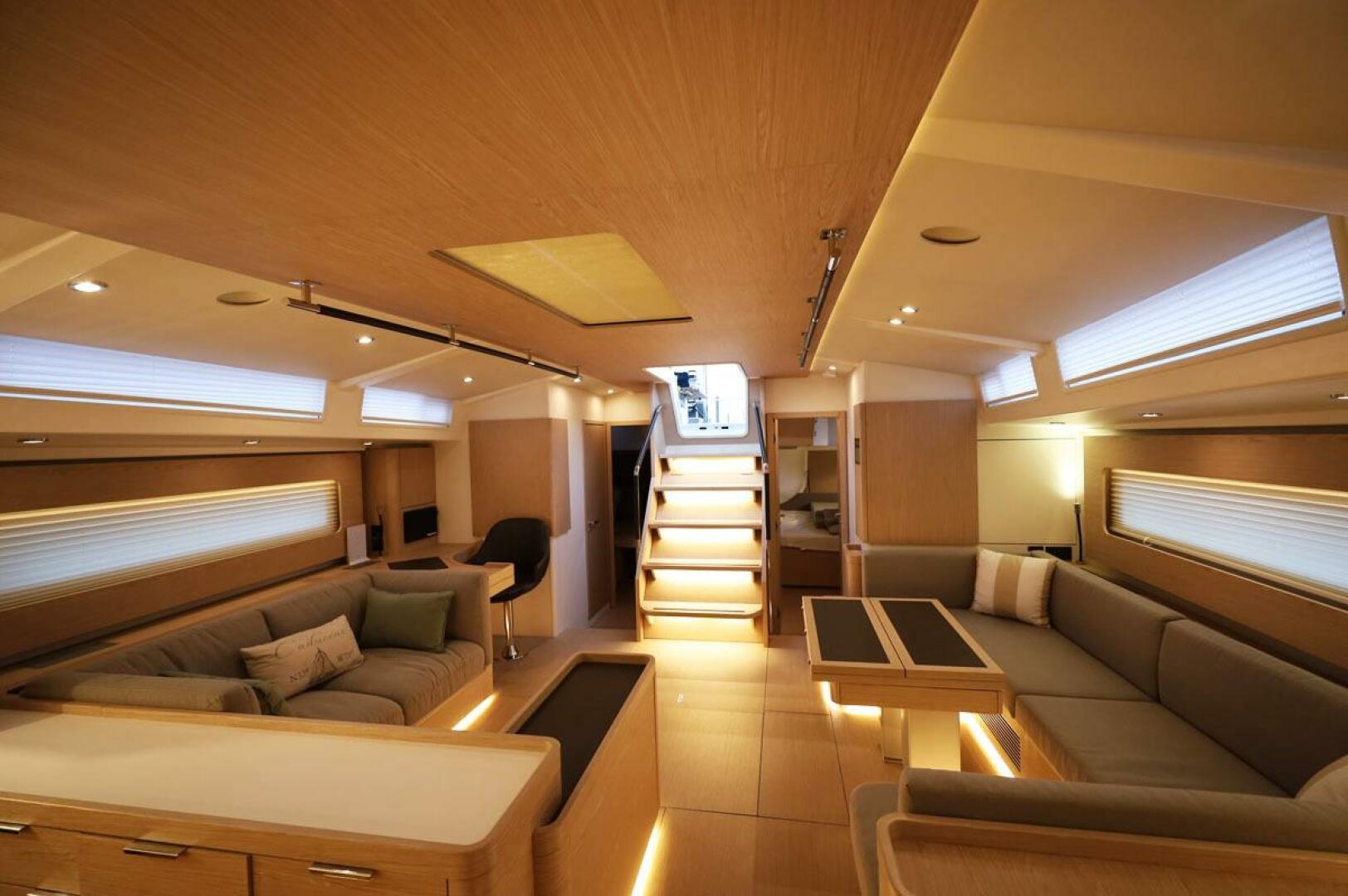 Beneteau-Oceanis 60 2023-CADUCEUS Charleston-South Carolina-United States-Salon Looking Aft Aglow-5457696 | Thumbnail