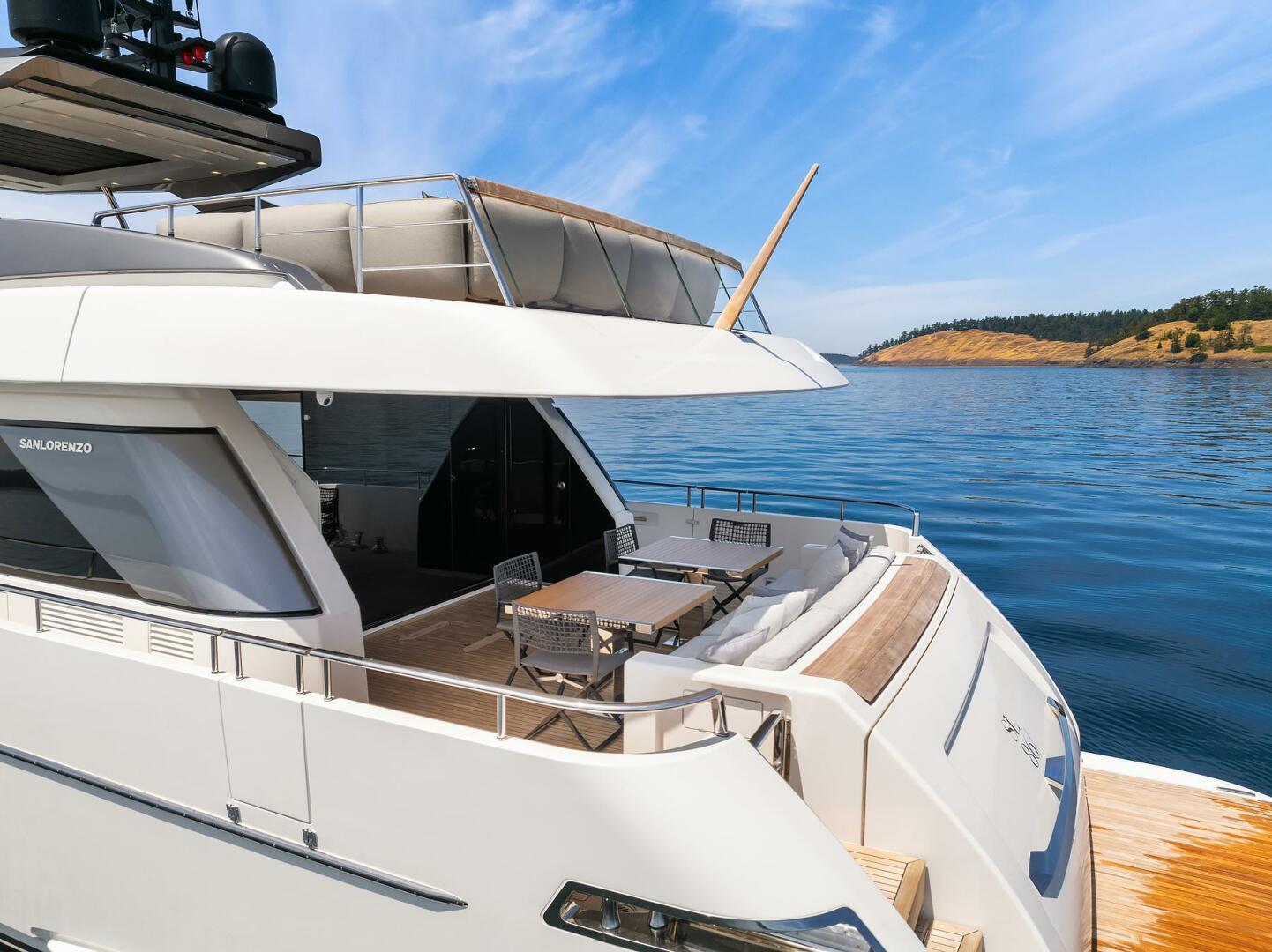 Sanlorenzo-SL86 2023-ESSENZA Seattle-Washington-United States-Port Stern Profile-5516439 | Thumbnail