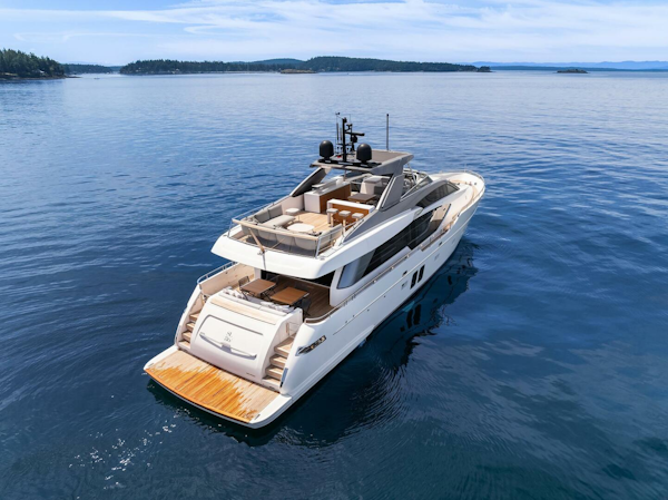 Sanlorenzo-SL86 2023-ESSENZA Seattle-Washington-United States-Starboard Stern Profile-5516435