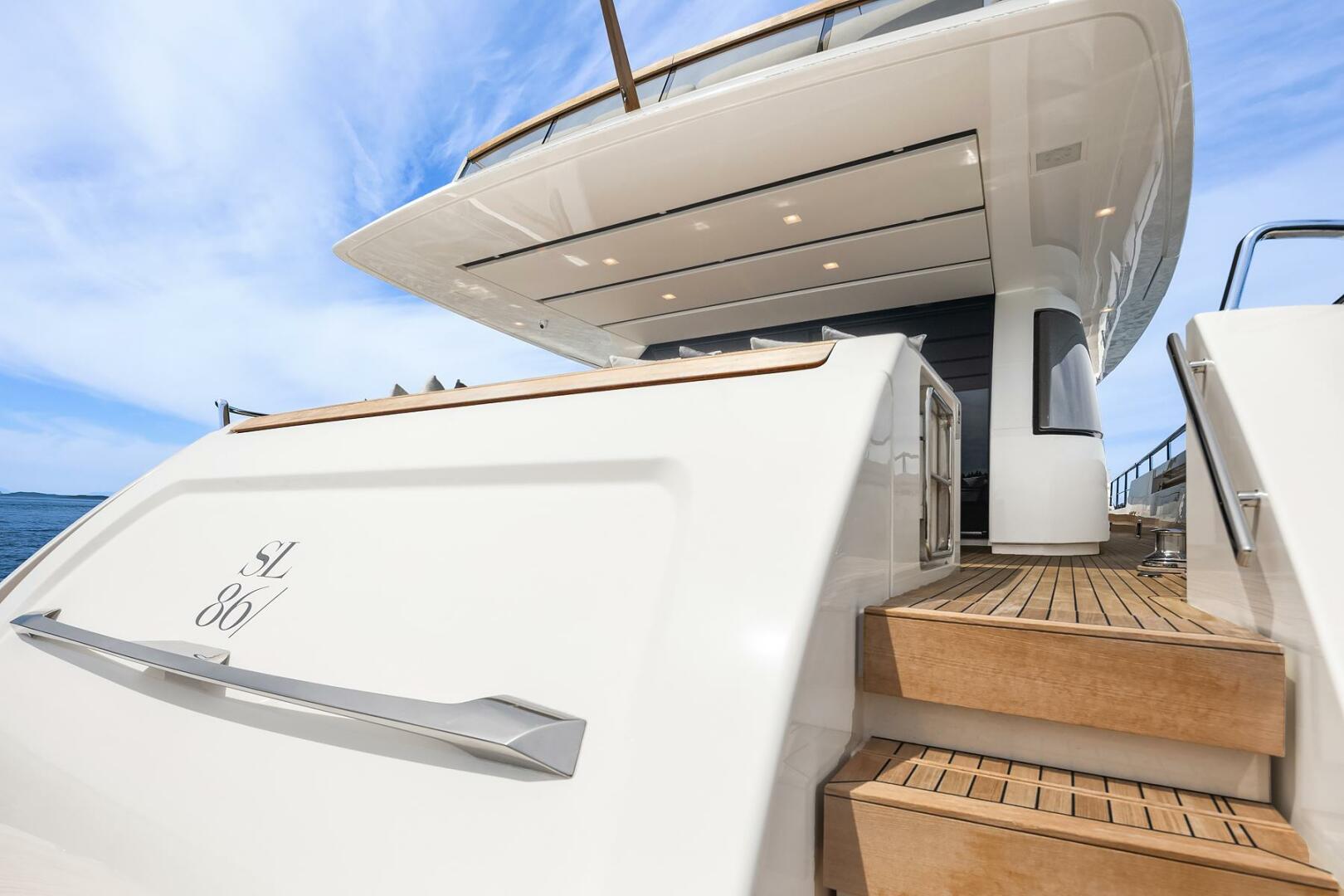 Sanlorenzo-SL86 2023-ESSENZA Seattle-Washington-United States-Transom-5516426 | Thumbnail