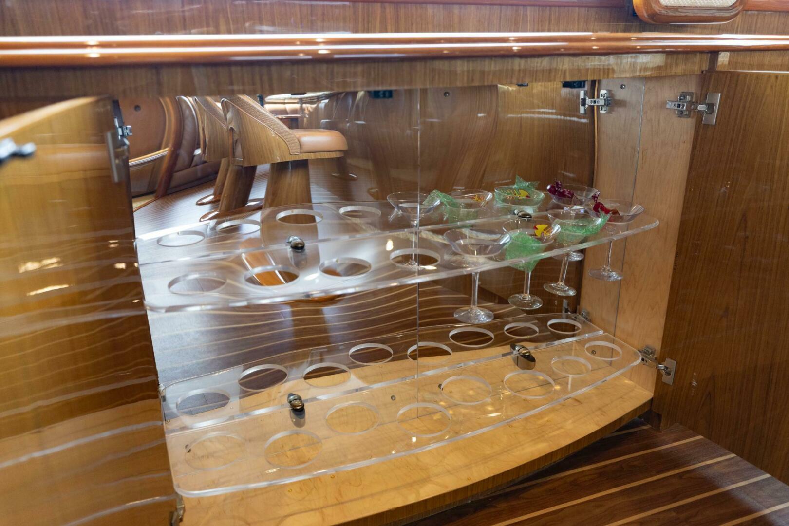 Viking-76 Enclosed Flybridge 2012-MODERATION Stuart-Florida-United States-Glassware Storage Cabinet-5641582 | Thumbnail
