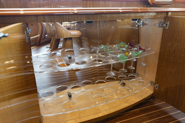 Viking-76 Enclosed Flybridge 2012-MODERATION Stuart-Florida-United States-Glassware Storage Cabinet-5641582