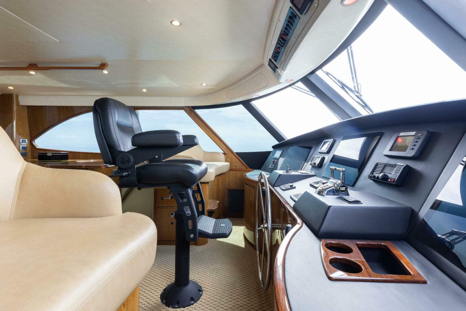 Viking-76 Enclosed Flybridge 2012-MODERATION Stuart-Florida-United States-Flybridge Helm Seating-5641630 | Thumbnail