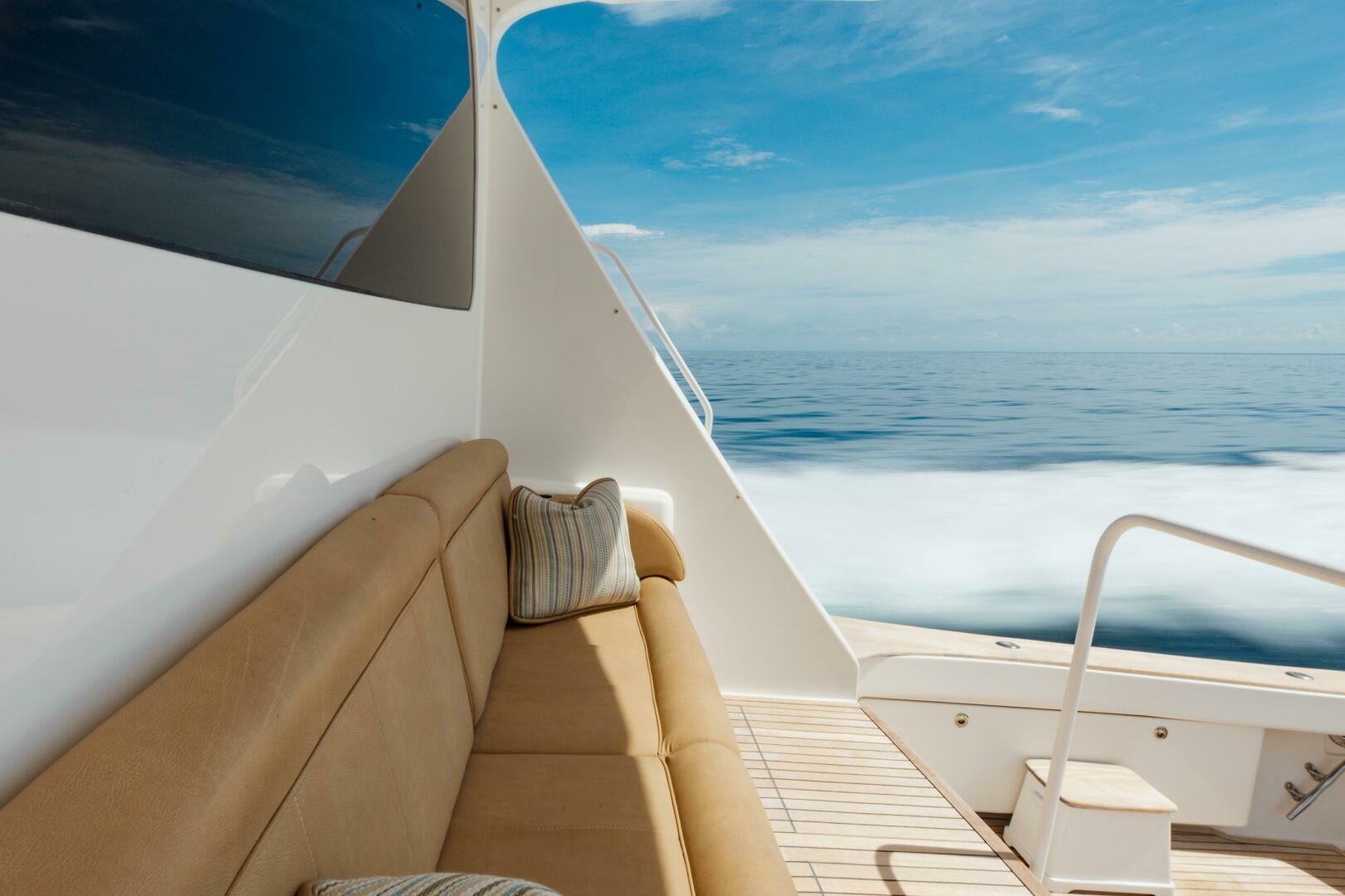 Viking-76 Enclosed Flybridge 2012-MODERATION Stuart-Florida-United States-Aft Cockpit Seating Looking Starboard-5641567 | Thumbnail