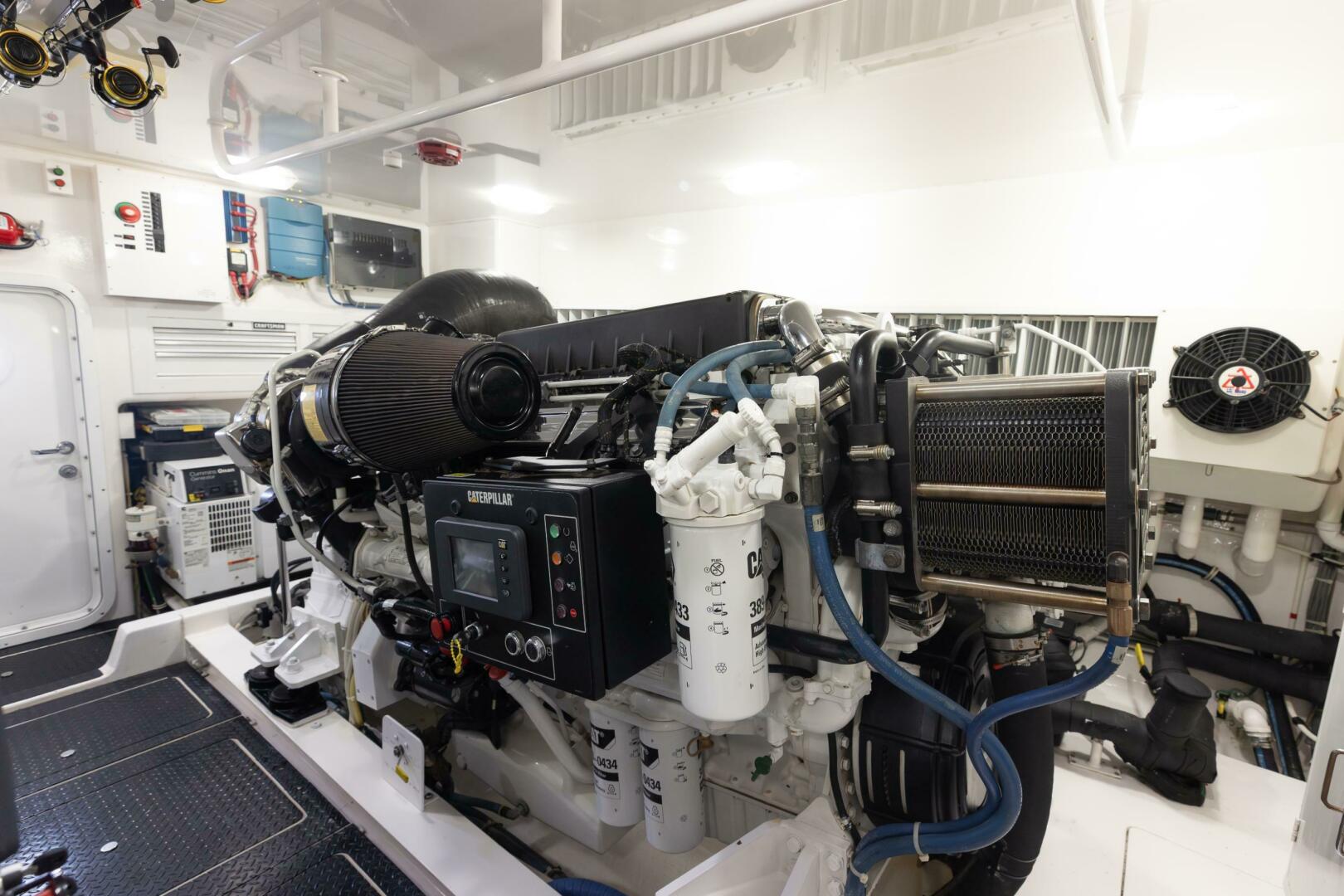 Viking-76 Enclosed Flybridge 2012-MODERATION Stuart-Florida-United States-Port Engine Looking Aft-5641654 | Thumbnail