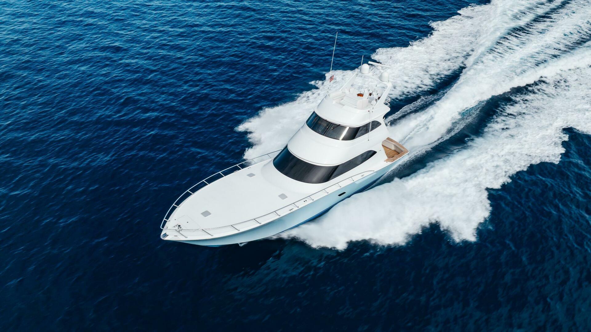 Viking-76 Enclosed Flybridge 2012-MODERATION Stuart-Florida-United States-Ariel Underway-5641673 | Thumbnail