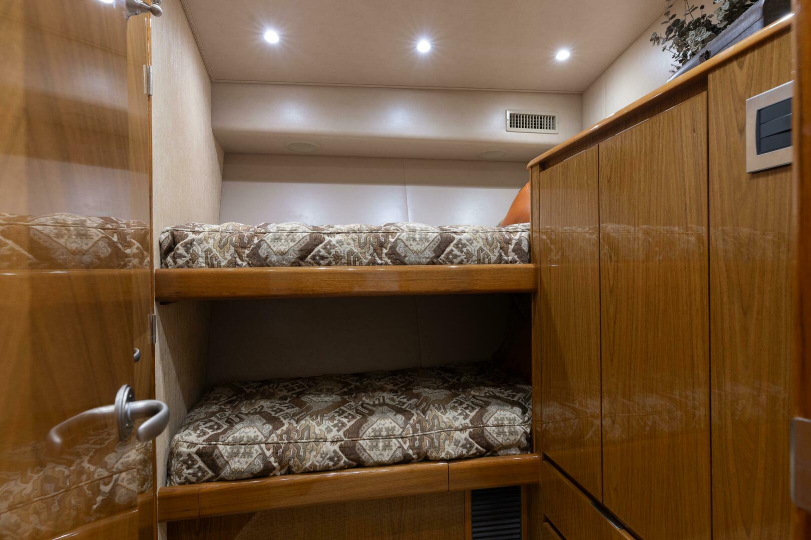 Viking-76 Enclosed Flybridge 2012-MODERATION Stuart-Florida-United States-Upper and Lower Guest Stateroom Bunks-5641593 | Thumbnail