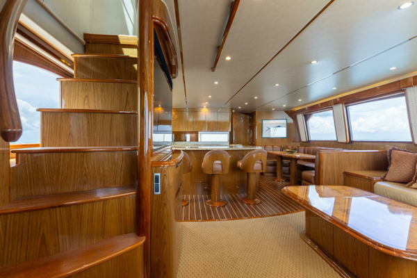 Viking-76 Enclosed Flybridge 2012-MODERATION Stuart-Florida-United States-Port Staircase to Flybridge-5641624