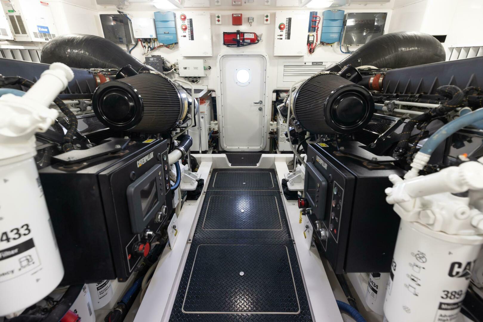Viking-76 Enclosed Flybridge 2012-MODERATION Stuart-Florida-United States-Engine Room Aft Entry-5641669 | Thumbnail